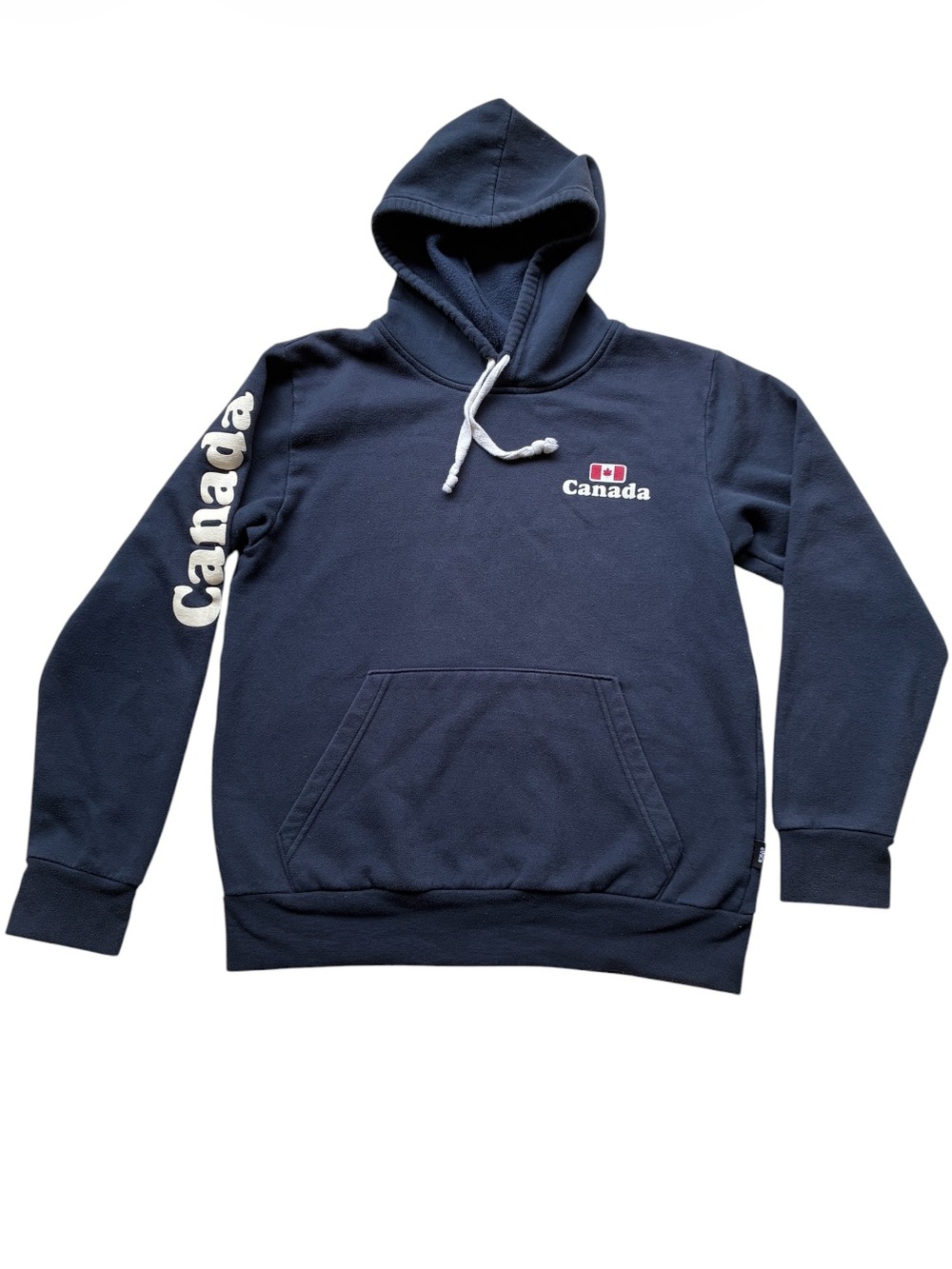 Ethica Women's Navy Canada Hoodie Made in Canada 🇨🇦 Size Small